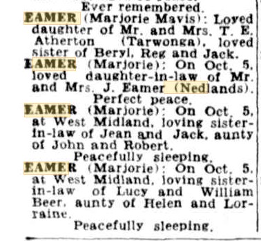 Marjorie Mavis Atherton