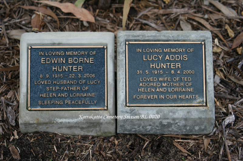 Edward Borne Hunter and Lucy Addis Eamer