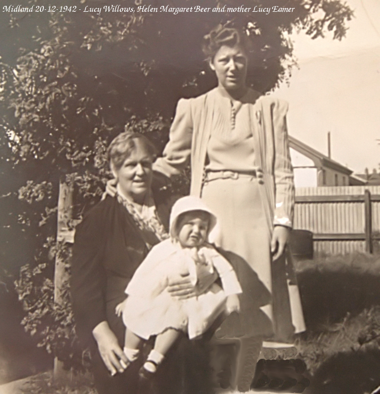 Willows, Eamer and Beer - Three Generations