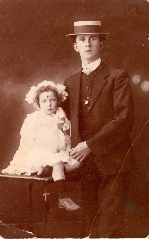 Joseph Tate and half sister Eileen Rumbold